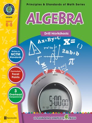 cover image of Algebra - Drill Sheets